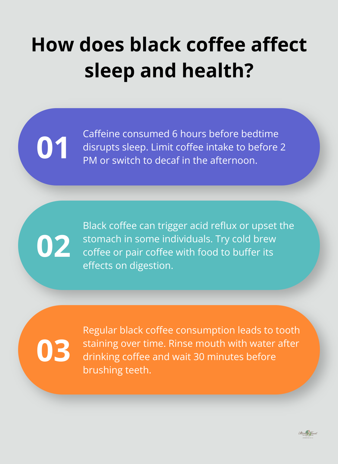 Infographic: How does black coffee affect sleep and health?